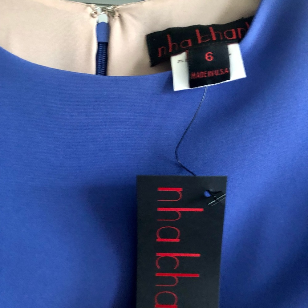 NWT Nha Khanh North Dress Cobalt Blue Sz 6 - Picture 5 of 8